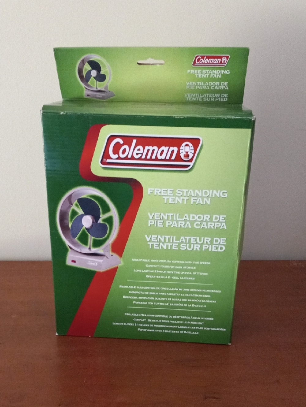 Coleman Portable Lightweight Free Standing Tent Fan